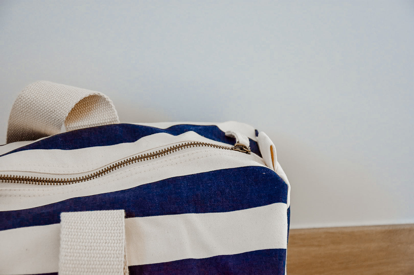 Logeertas met naam - blauw