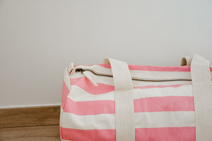 Logeertas met naam - roze