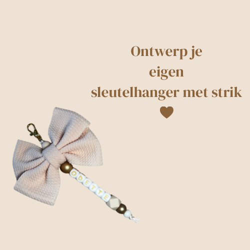Ontwerp je eigen sleutelhanger met strik