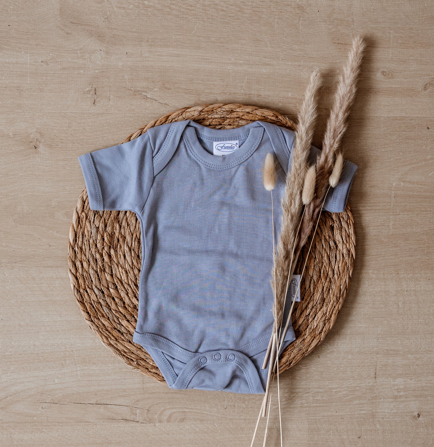 Romper met naam - blauw