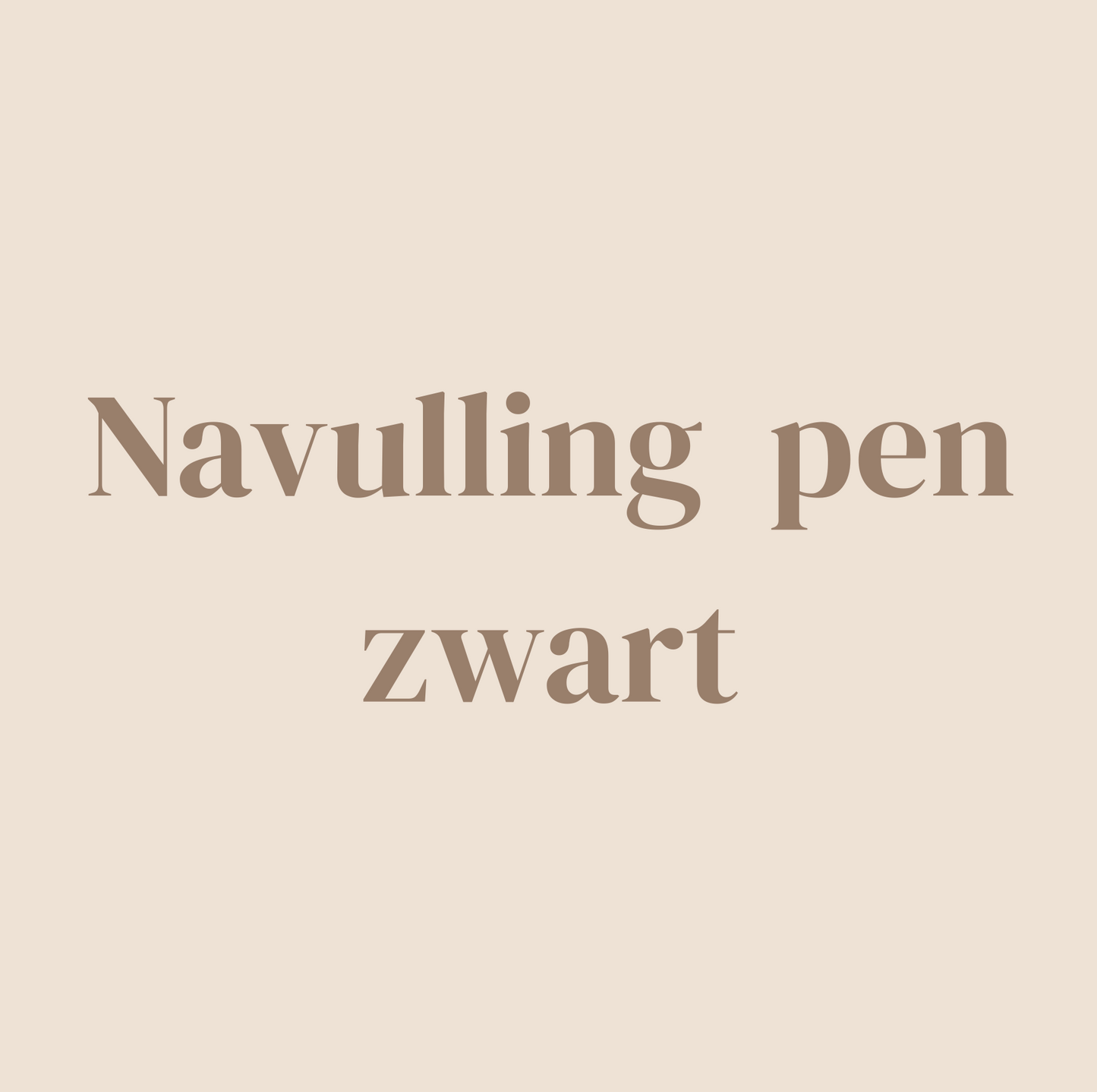 Navulling pen zwart - 2 stuks
