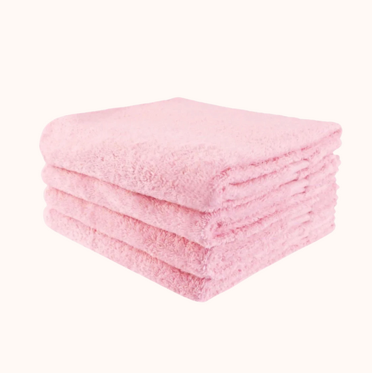 Gastendoekje met naam - roze