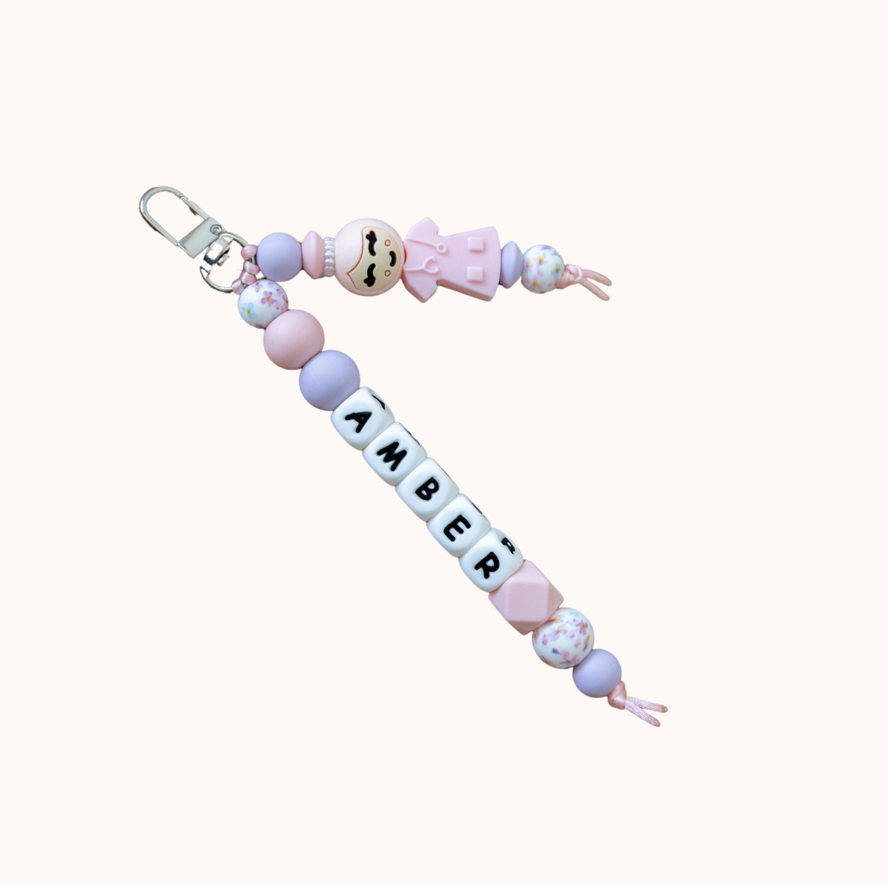 Duo sleutelhanger zorg - roze