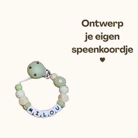 Ontwerp je eigen speenkoordje